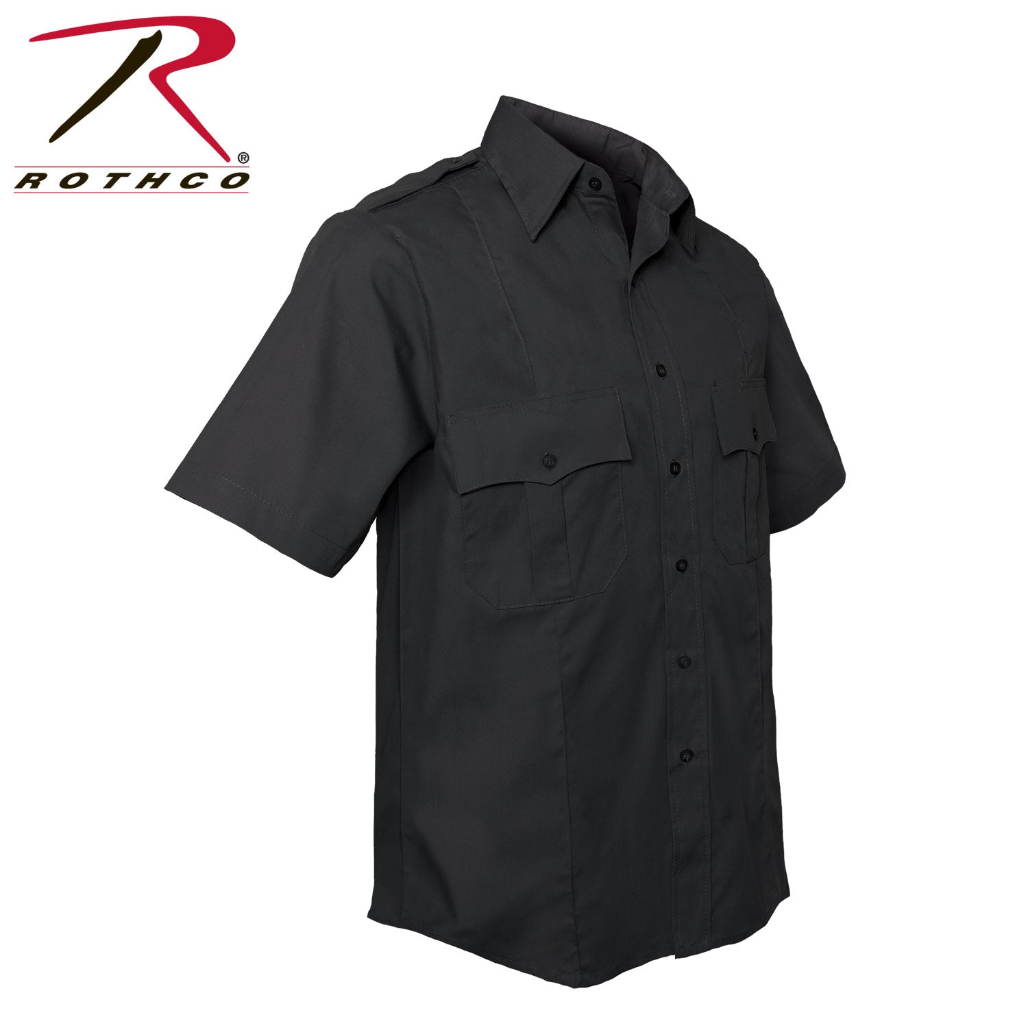 Rothco Short Sleeve Uniform Shirt in Midnight Navy Blue, Size M