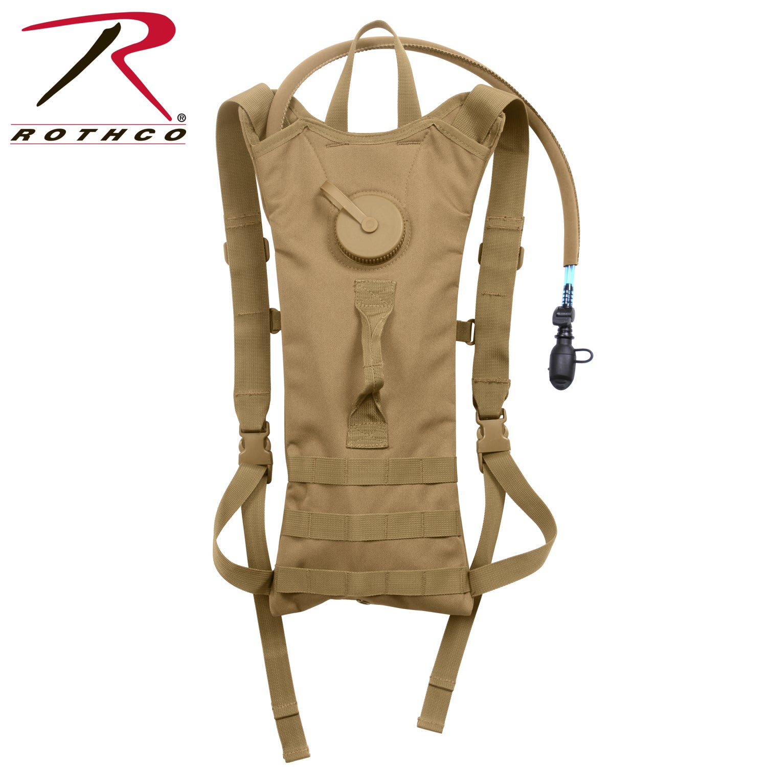 Rothco MOLLE 3 Liter Backstrap Hydration System in Coyote Brown - Part #2825