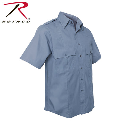 Rothco Short Sleeve Uniform Shirt Light Blue Size Large – Professional Duty Military Style