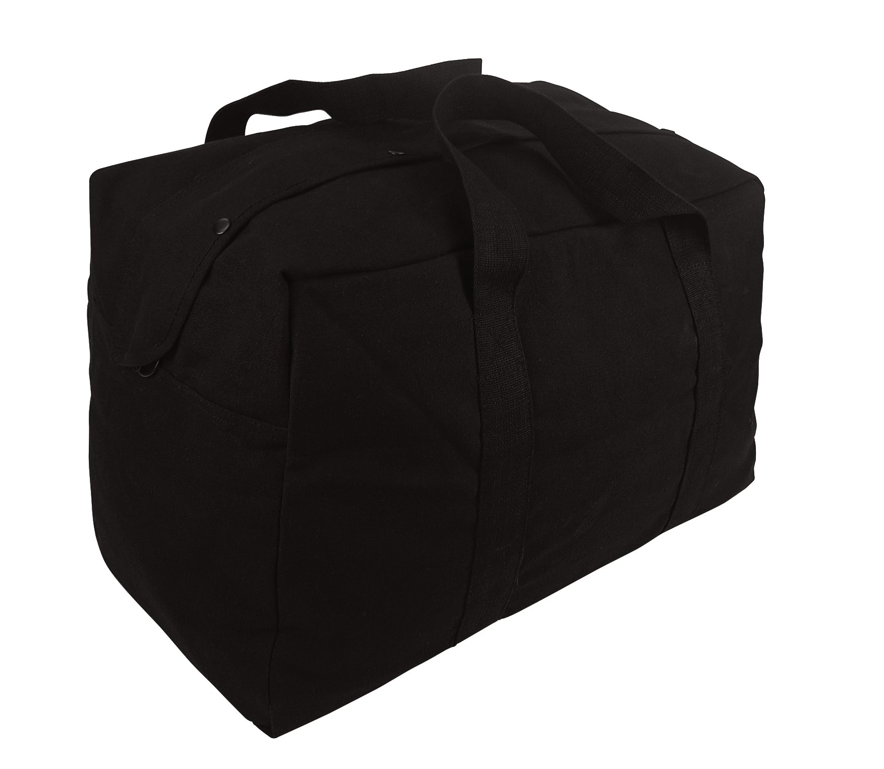 Rothco Canvas Parachute Cargo Bag Black – 75L Heavy Duty Travel & Tactical Duffle