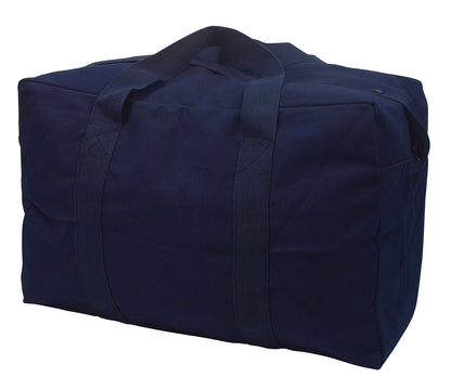 Rothco Canvas Parachute Cargo Bag Navy Blue - 75L Heavy Duty Duffle for Travel, Outdoor, and Tactical Use