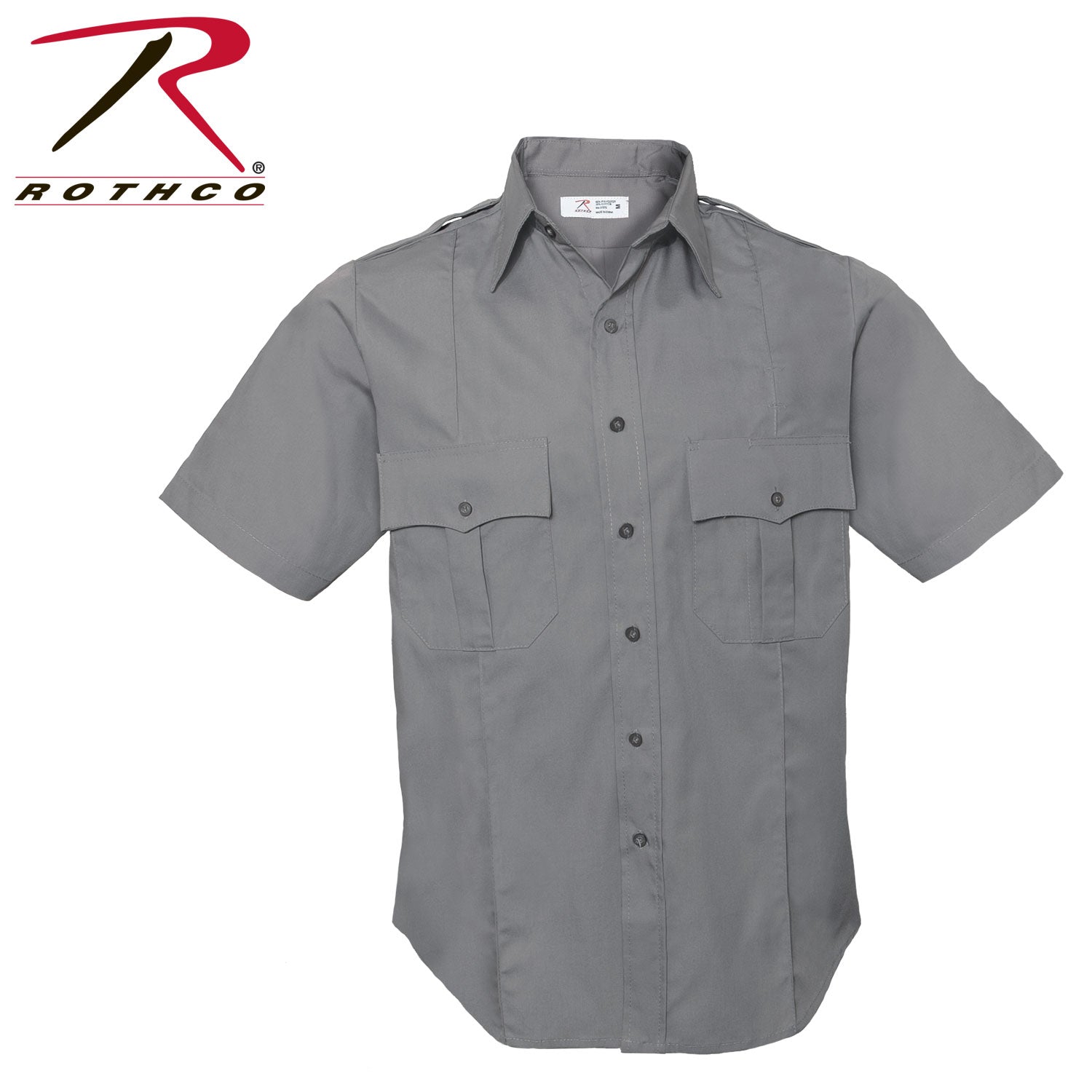 Rothco Short Sleeve Uniform Shirt - Grey Size XL