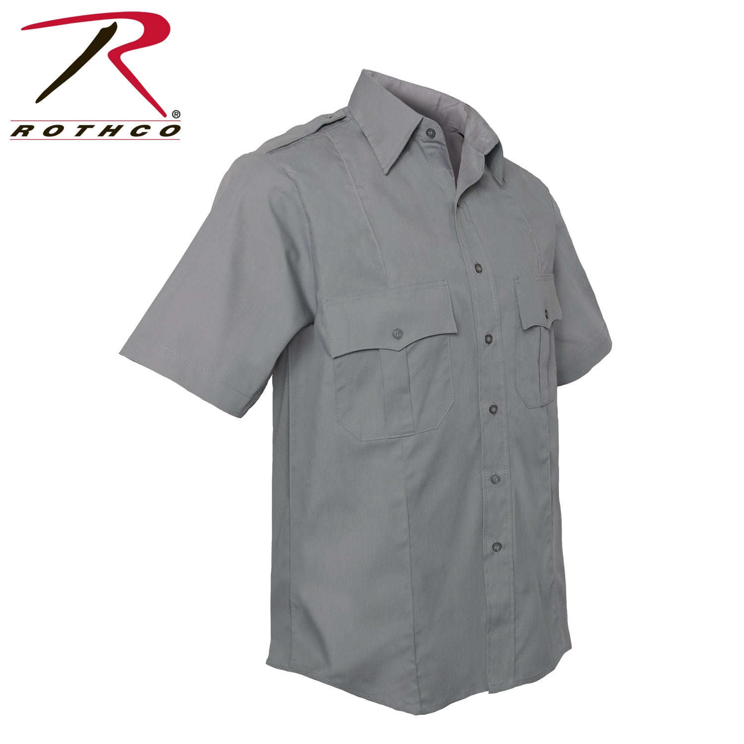 Rothco Short Sleeve Uniform Shirt - Grey Size XL