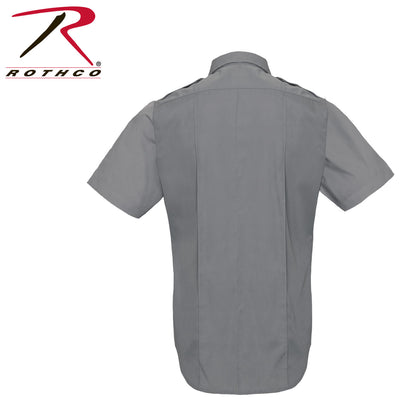 Rothco Short Sleeve Uniform Shirt in Grey, Size Large