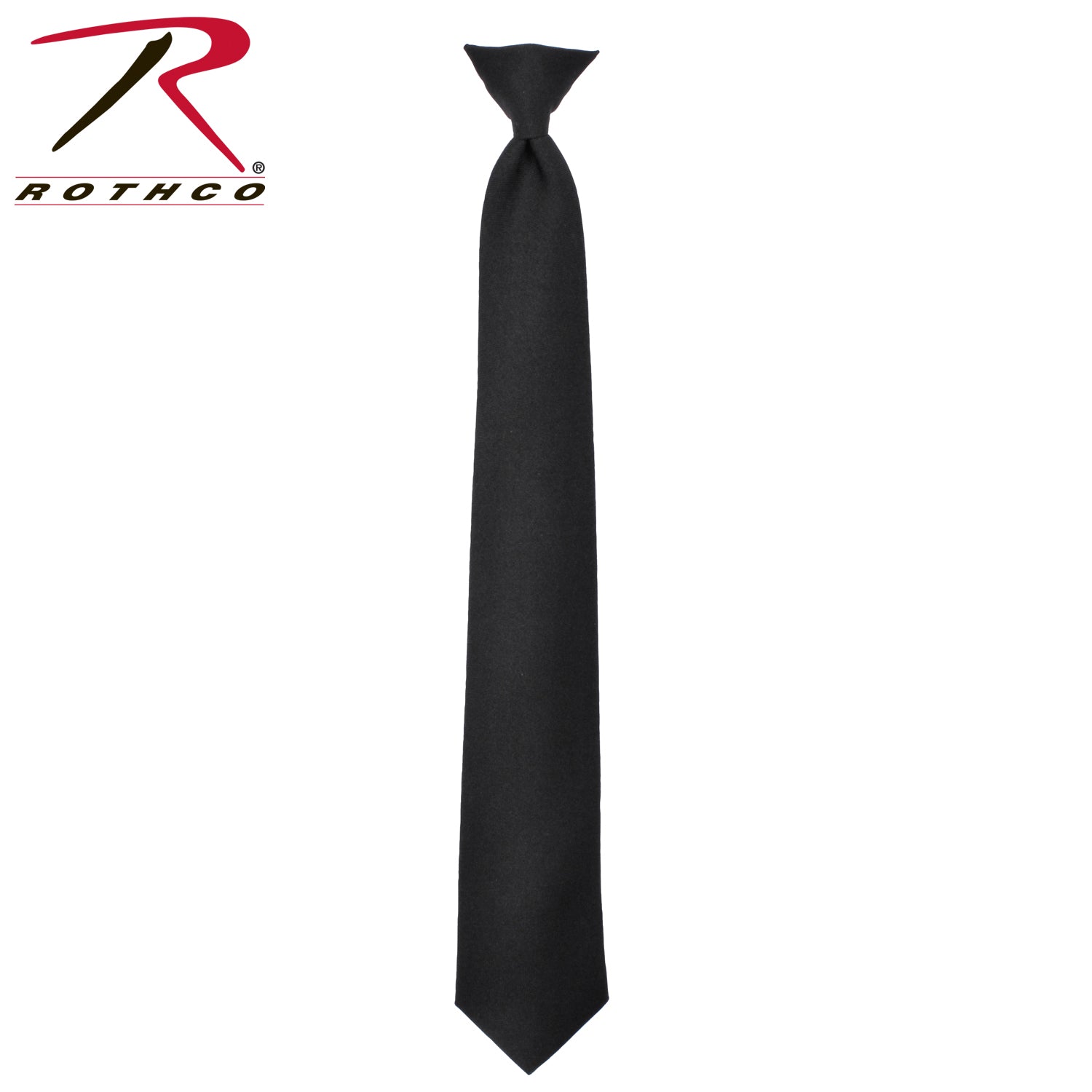 Rothco Police Issue Clip-On Neckties Black - 20 Inch Professional Uniform Accessory