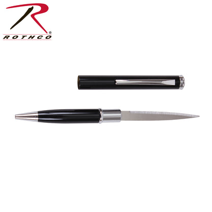 Rothco Pen and Knife Combo Black – Tactical Pen with Hidden Steel Blade, Part 3170