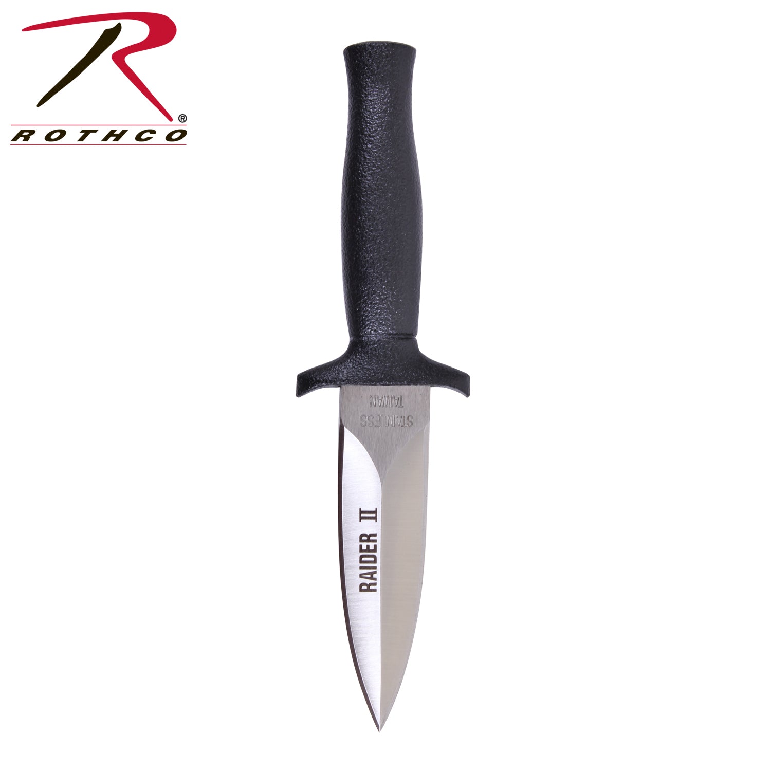 Rothco Raider II Boot Knife with Sheath - 3-Inch Stainless Steel Blade, 6.5 Inches Overall