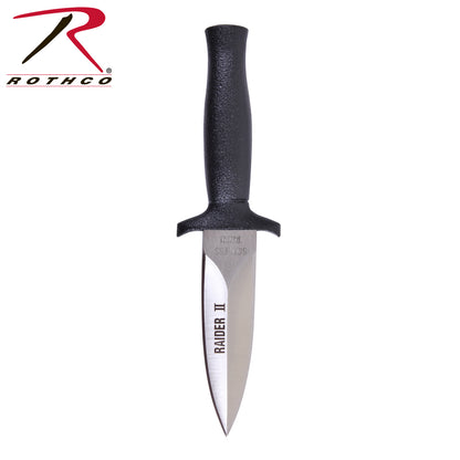 Rothco Raider II Boot Knife with Sheath - 3-Inch Stainless Steel Blade, 6.5 Inches Overall