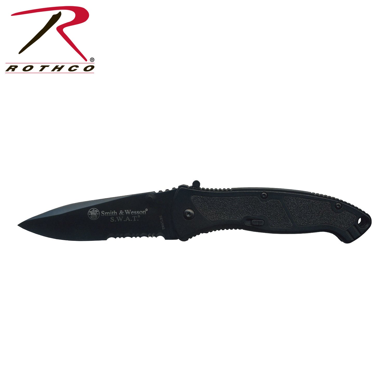 Smith & Wesson SWAT Assisted Opening Knife Model 3080 with 3.75-Inch Stainless Steel Combo Edge Blade