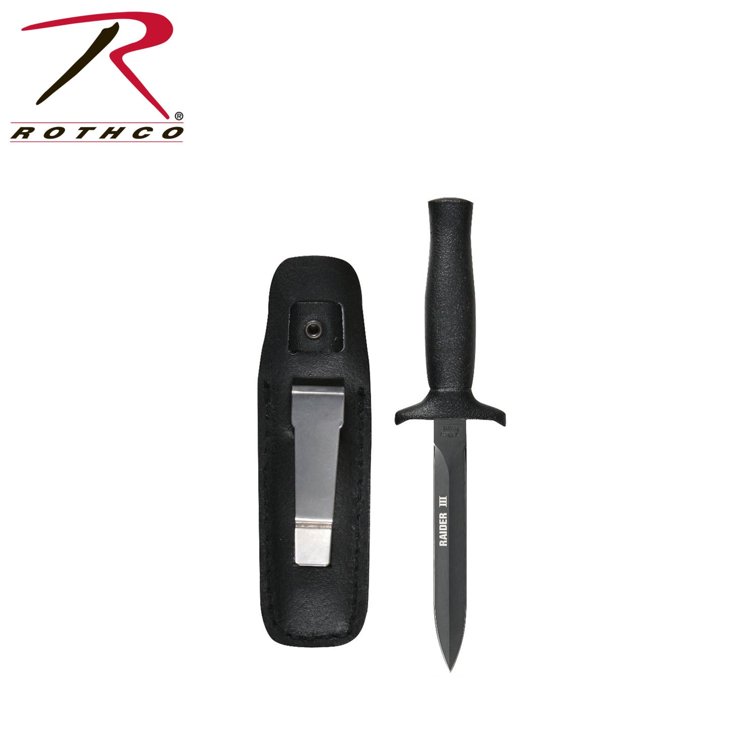 Rothco Raider III Boot Knife - Durable Stainless Steel Blade with Sheath