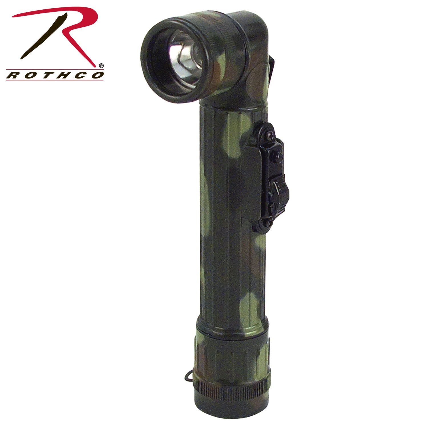 Rothco Mini Army Style Flashlight in Woodland Camo – Compact Waterproof Outdoor Gear