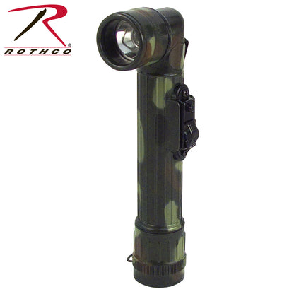 Rothco Mini Army Style Flashlight in Woodland Camo – Compact Waterproof Outdoor Gear