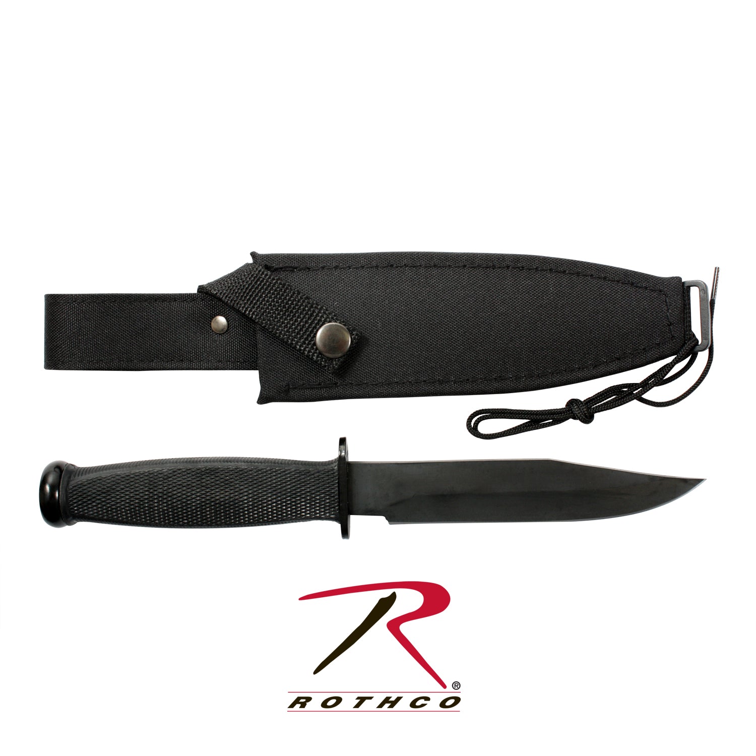 Rothco Vietnam Combat Knife Part 3250 with 6.25-Inch Blade and Nylon Sheath