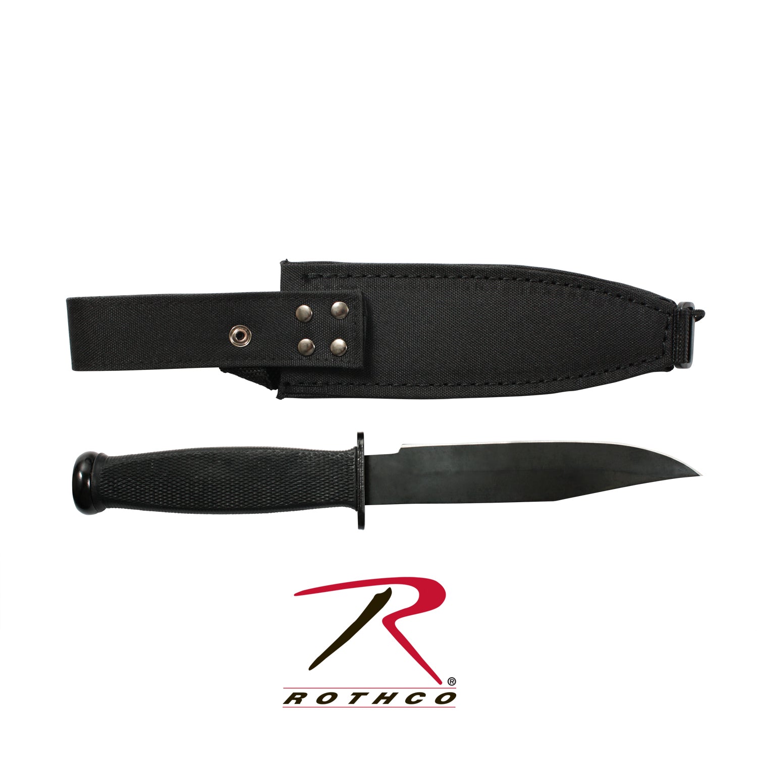 Rothco Vietnam Combat Knife Part 3250 with 6.25-Inch Blade and Nylon Sheath