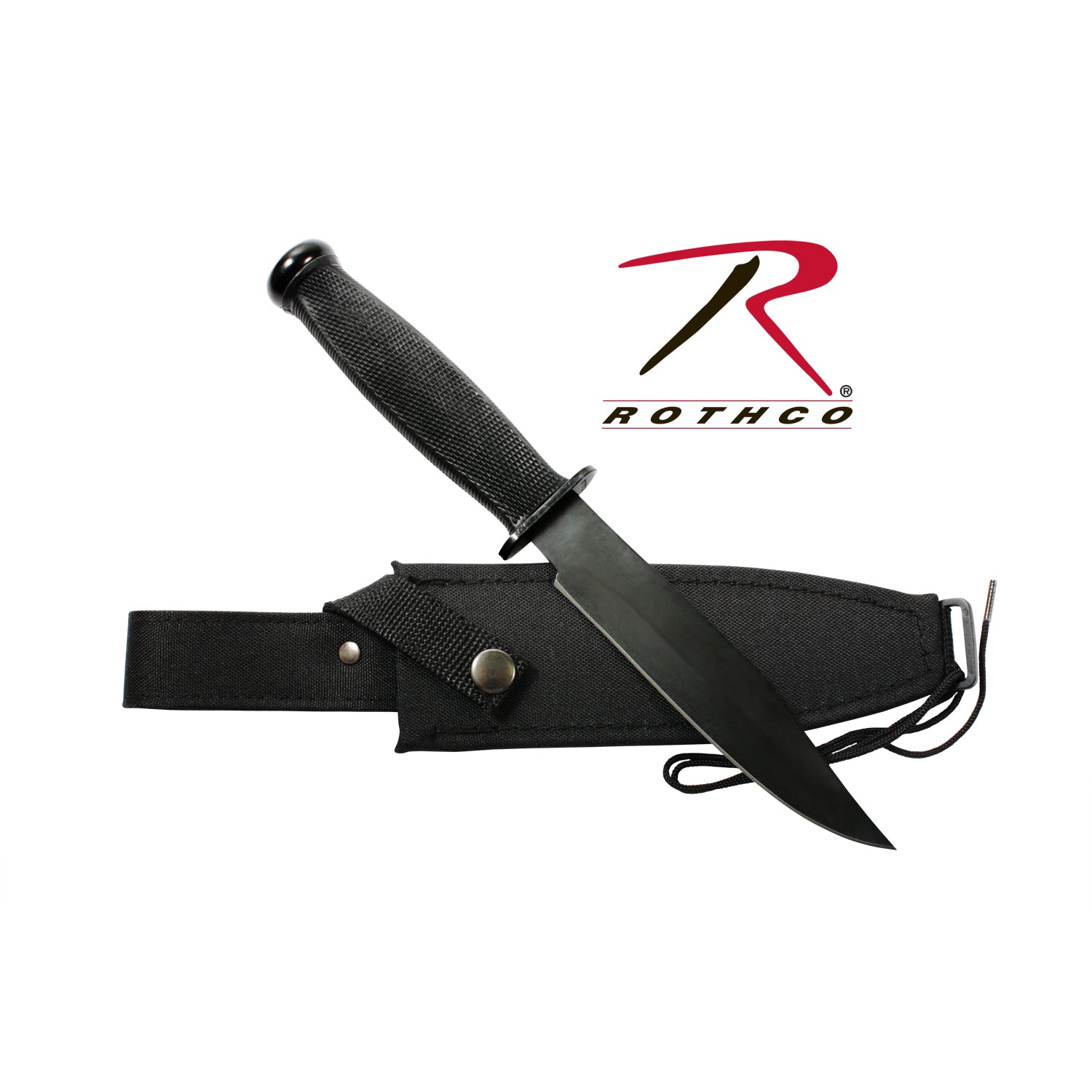 Rothco Vietnam Combat Knife Part 3250 with 6.25-Inch Blade and Nylon Sheath
