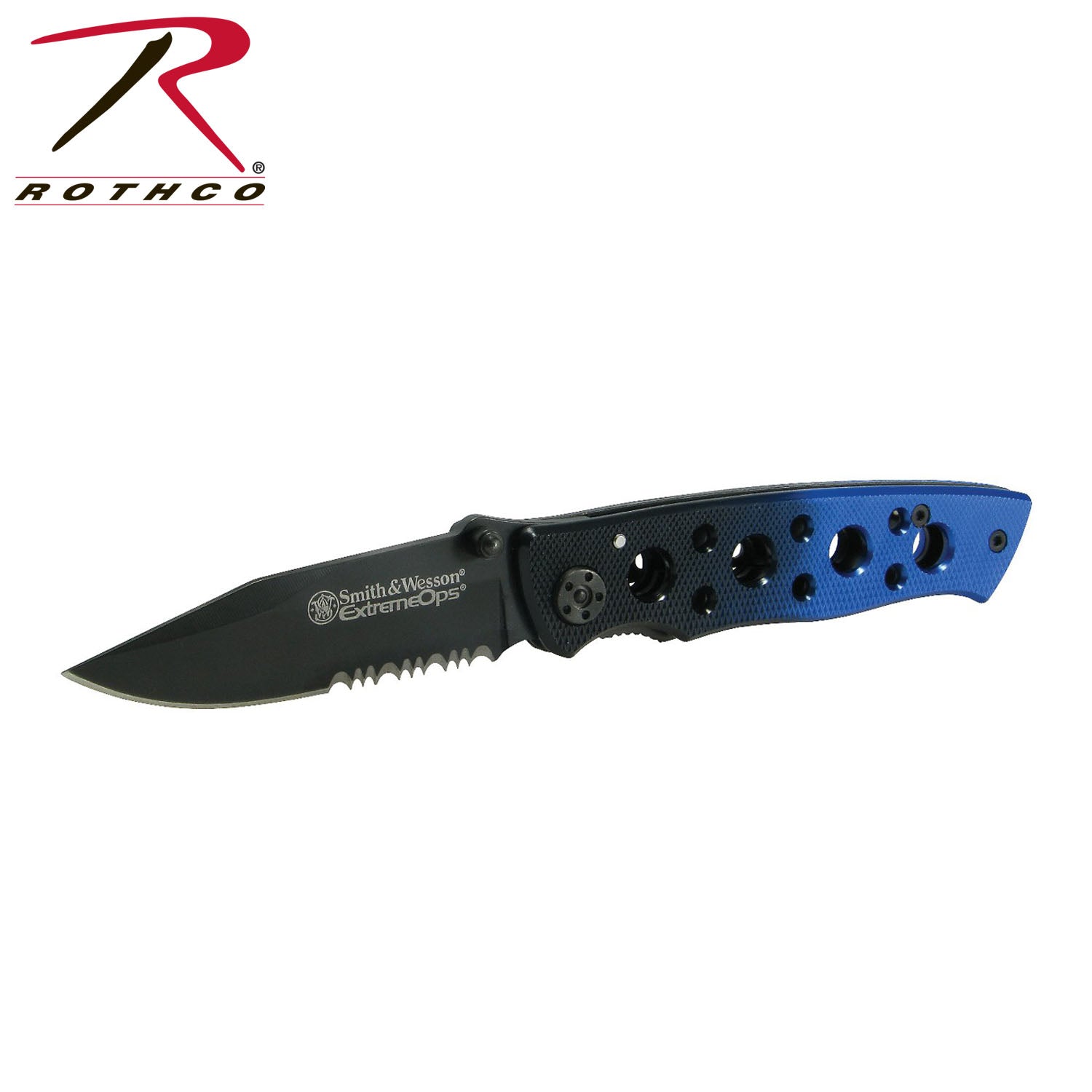 Smith & Wesson Extreme OPS Folding Knife Model 3389 – High Carbon Stainless Steel Blade with Aluminum Handle
