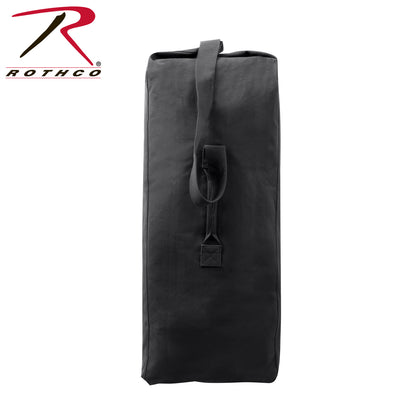 Rothco Heavyweight Top Load Canvas Duffle Bag Black 25" x 42"