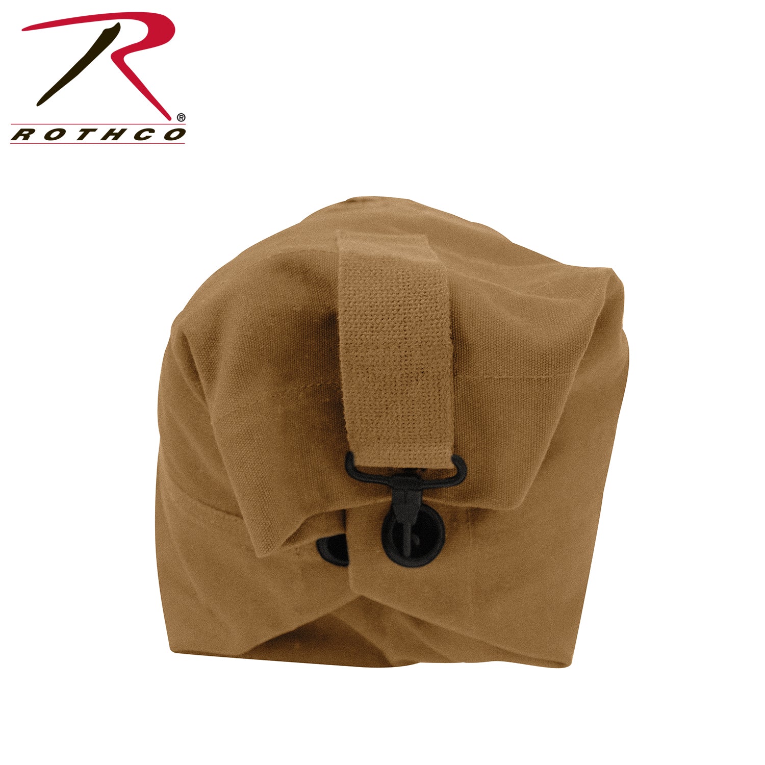 Rothco G.I. Style Canvas Double Strap Duffle Bag Coyote Brown - Heavy-Duty Military Travel and Gear Bag