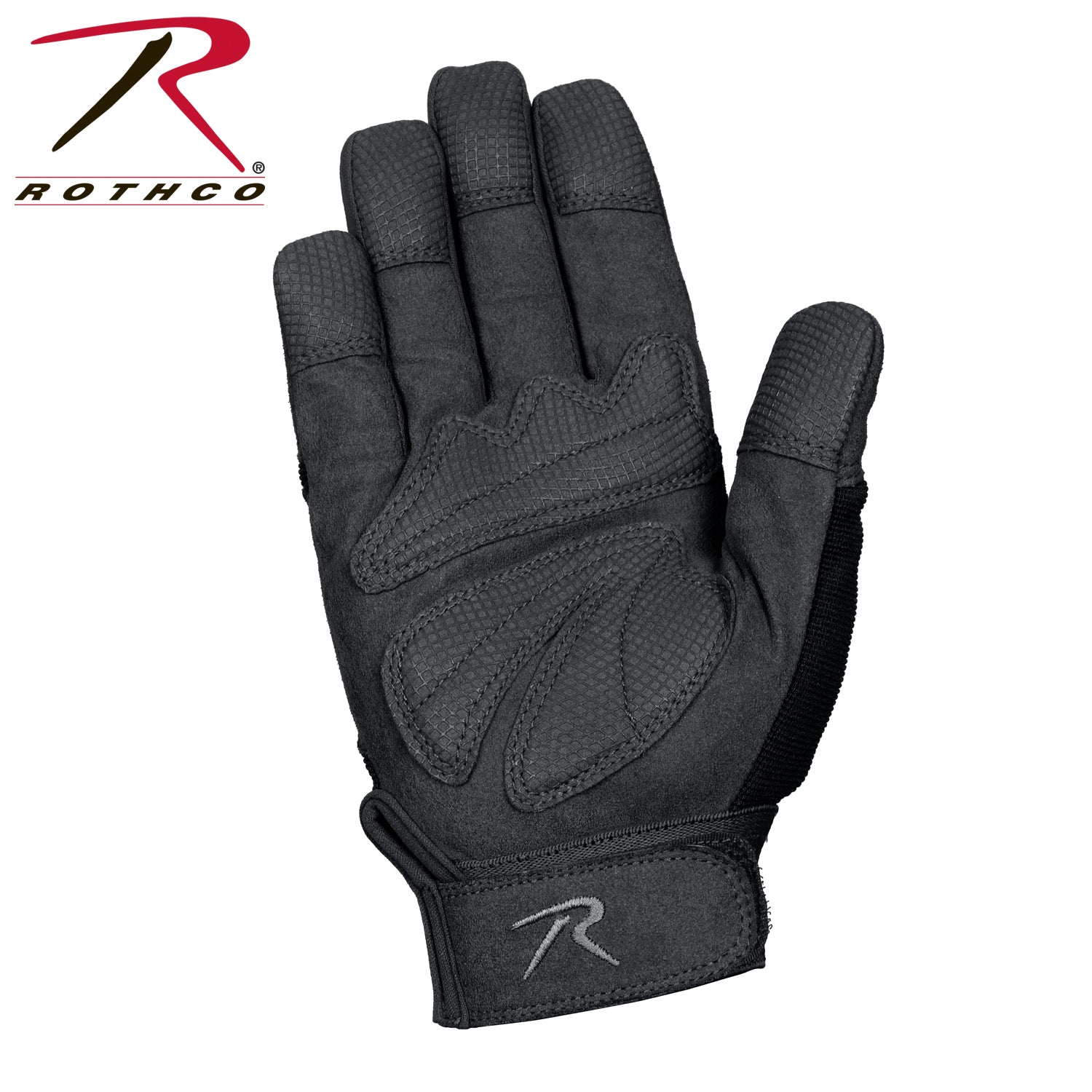 Rothco Mechanics Gloves Black Size M - Durable Work Gloves with Gel Grip Padding