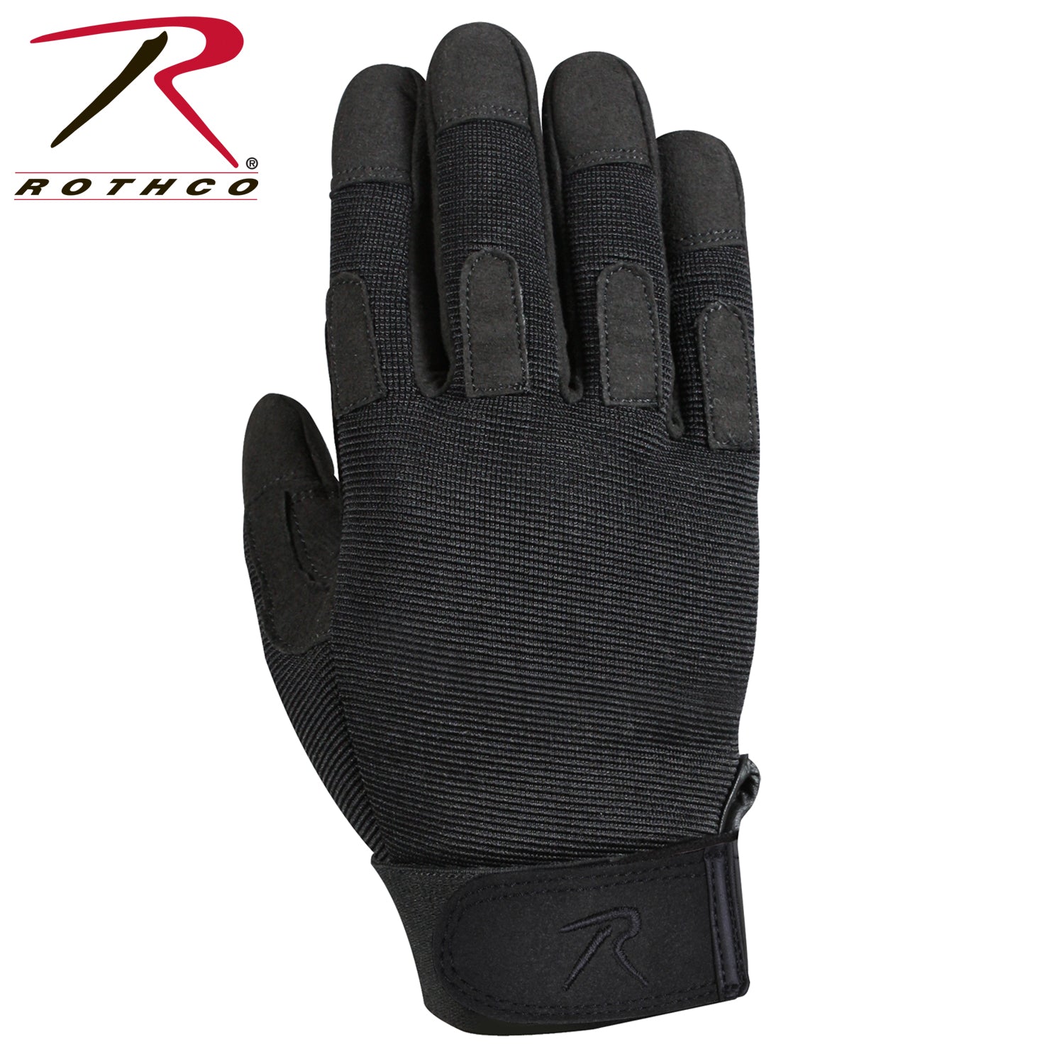 Rothco Lightweight All-Purpose Duty Gloves Size M - Durable Polyester Spandex with Synthetic Leather Palm