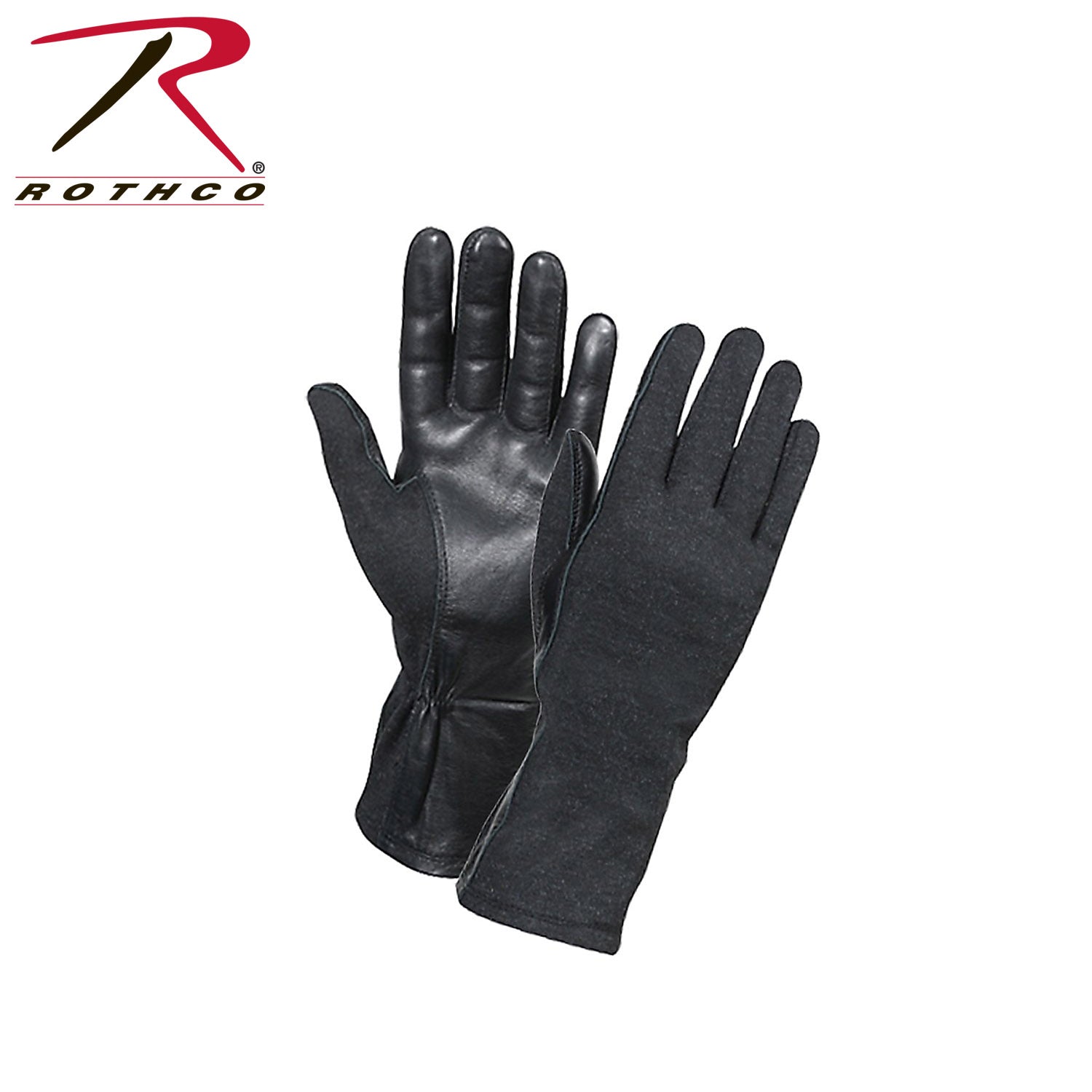 Rothco G.I. Type Flame & Heat Resistant Flight Gloves Size 10, Black