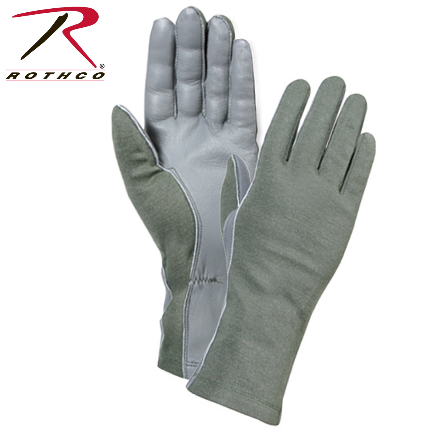 Rothco G.I. Type Flame & Heat Resistant Flight Gloves Size 8, Olive Drab