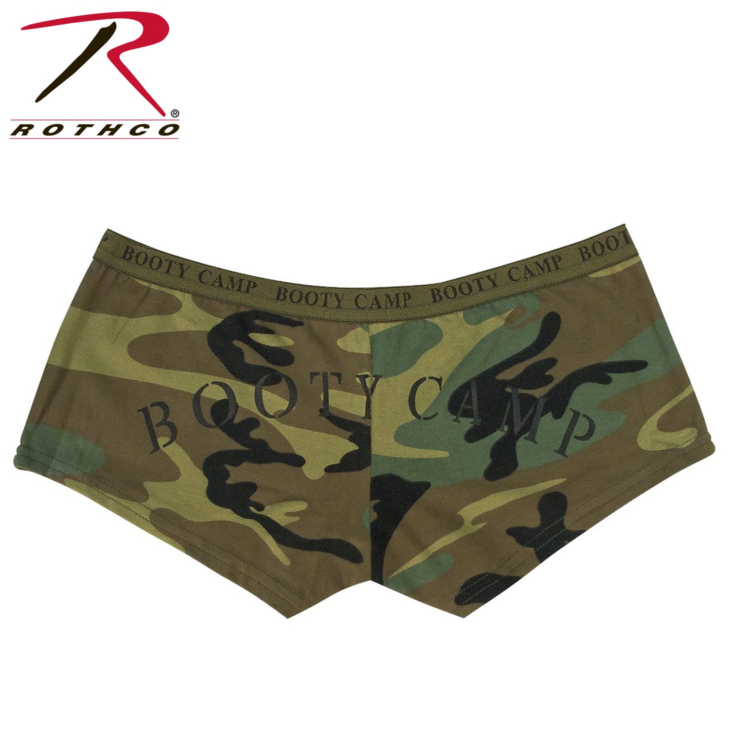 Rothco Woodland Camo Booty Shorts & Tank Top Set Size Large