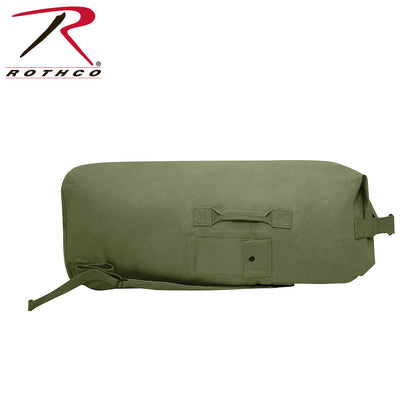 Rothco G.I. Style Canvas Double Strap Duffle Bag Olive Drab – 89.6L Heavy-Duty Military Bag for Travel and Outdoor Adventures
