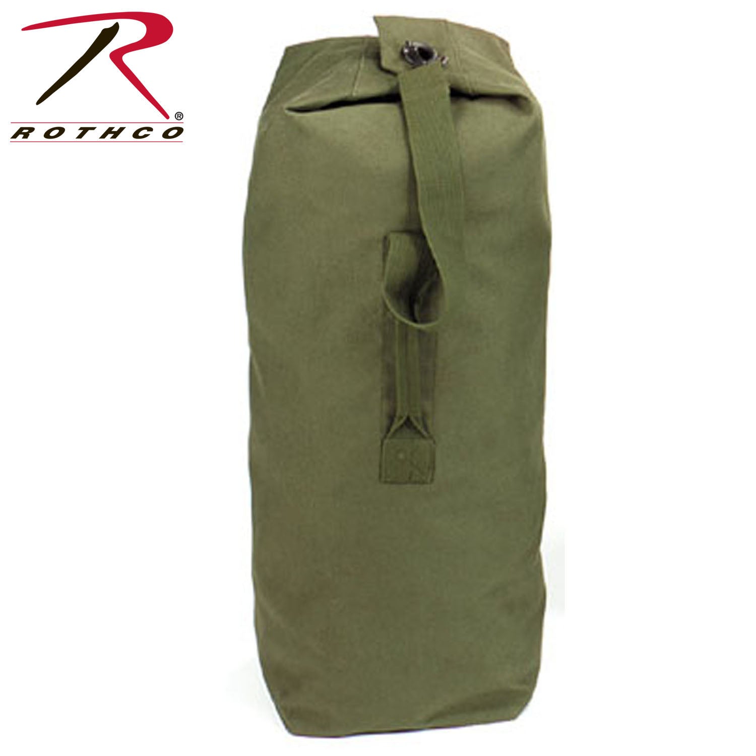 Rothco Heavyweight Top Load Canvas Duffle Bag in Olive Drab – 30" x 50"