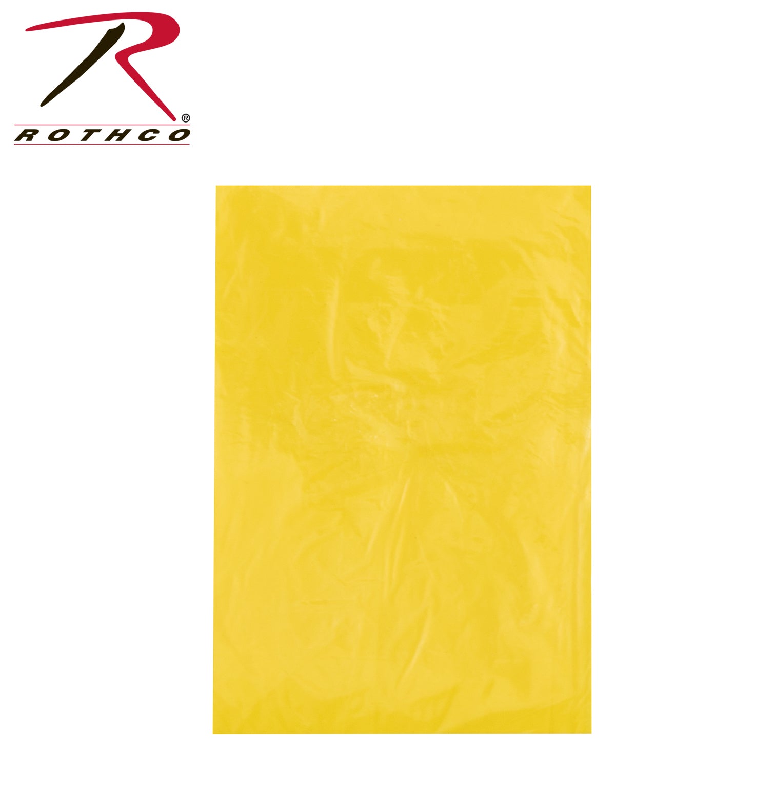 Rothco All Weather Emergency Rain Poncho in Yellow - Part Number 3681-YL