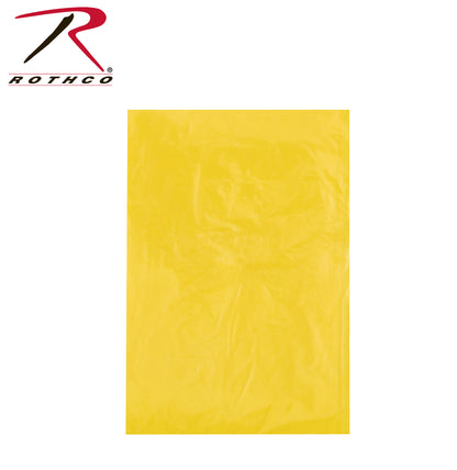Rothco All Weather Emergency Rain Poncho in Yellow - Part Number 3681-YL