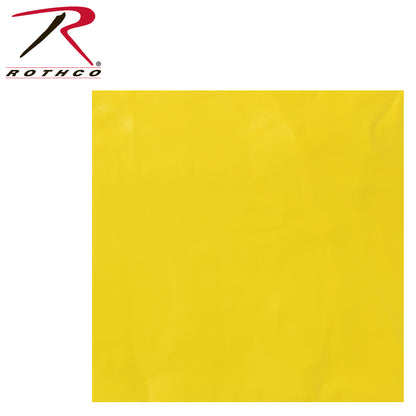 Rothco Yellow Waterproof Vinyl Rain Poncho – Heavy-Duty Emergency Rain Protection
