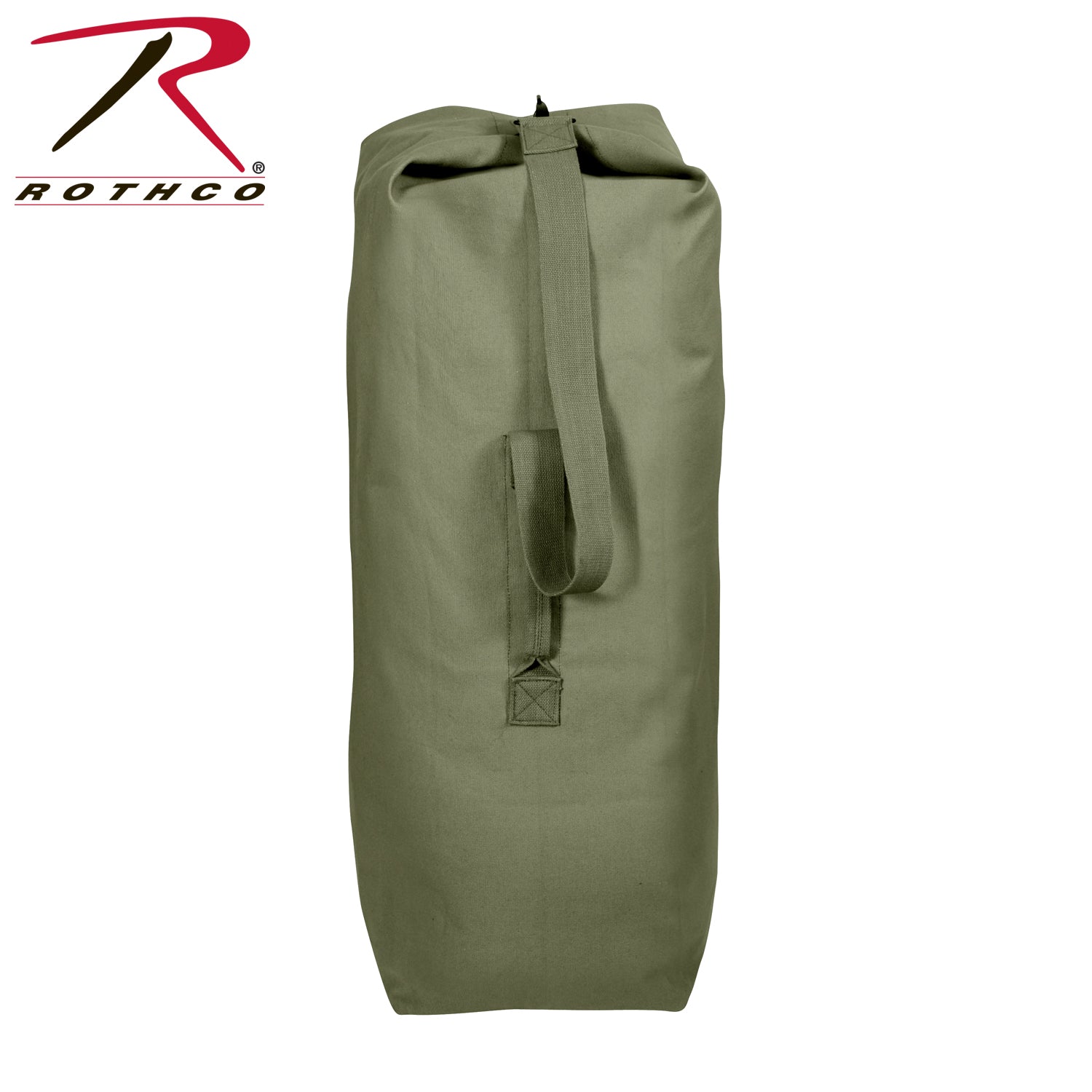 Rothco Heavyweight Top Load Canvas Duffle Bag in Foliage Green – 25" x 42"