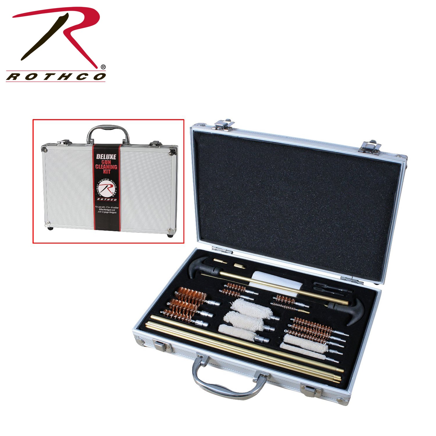 Rothco Deluxe Gun Cleaning Kit Part 3815 - Universal Firearm Maintenance Set