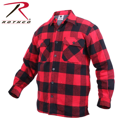 Rothco Extra Heavyweight Buffalo Plaid Sherpa Lined Flannel Shirt 2XL in Red Plaid