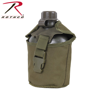 Rothco MOLLE Compatible 1 Quart Canteen Pouch in Olive Drab – Durable Tactical Hydration Accessory
