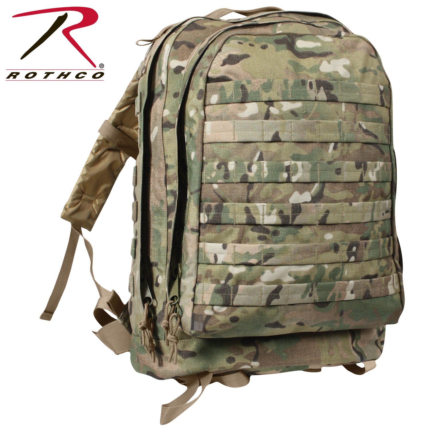 Rothco MOLLE II 3-Day Assault Tactical Pack MultiCam – Rugged 72-Hour Backpack for Extended Outdoor Adventures