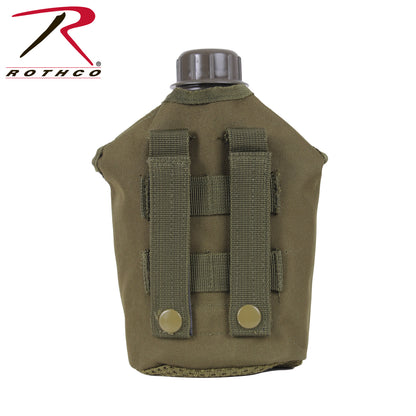 Rothco MOLLE Compatible 1 Quart Canteen Pouch in Olive Drab – Durable Tactical Hydration Accessory