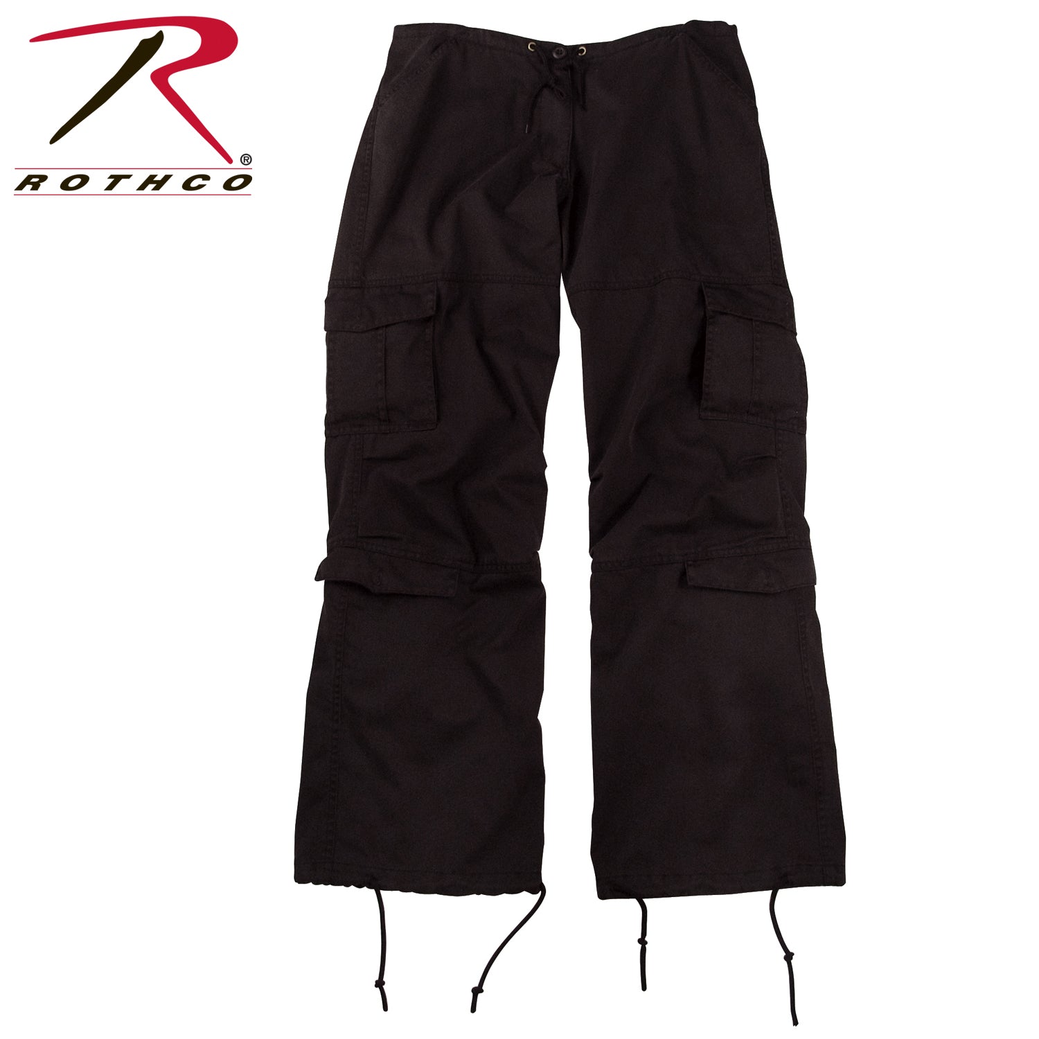 Rothco Womens Vintage Paratrooper Fatigue Pants Black Size XS