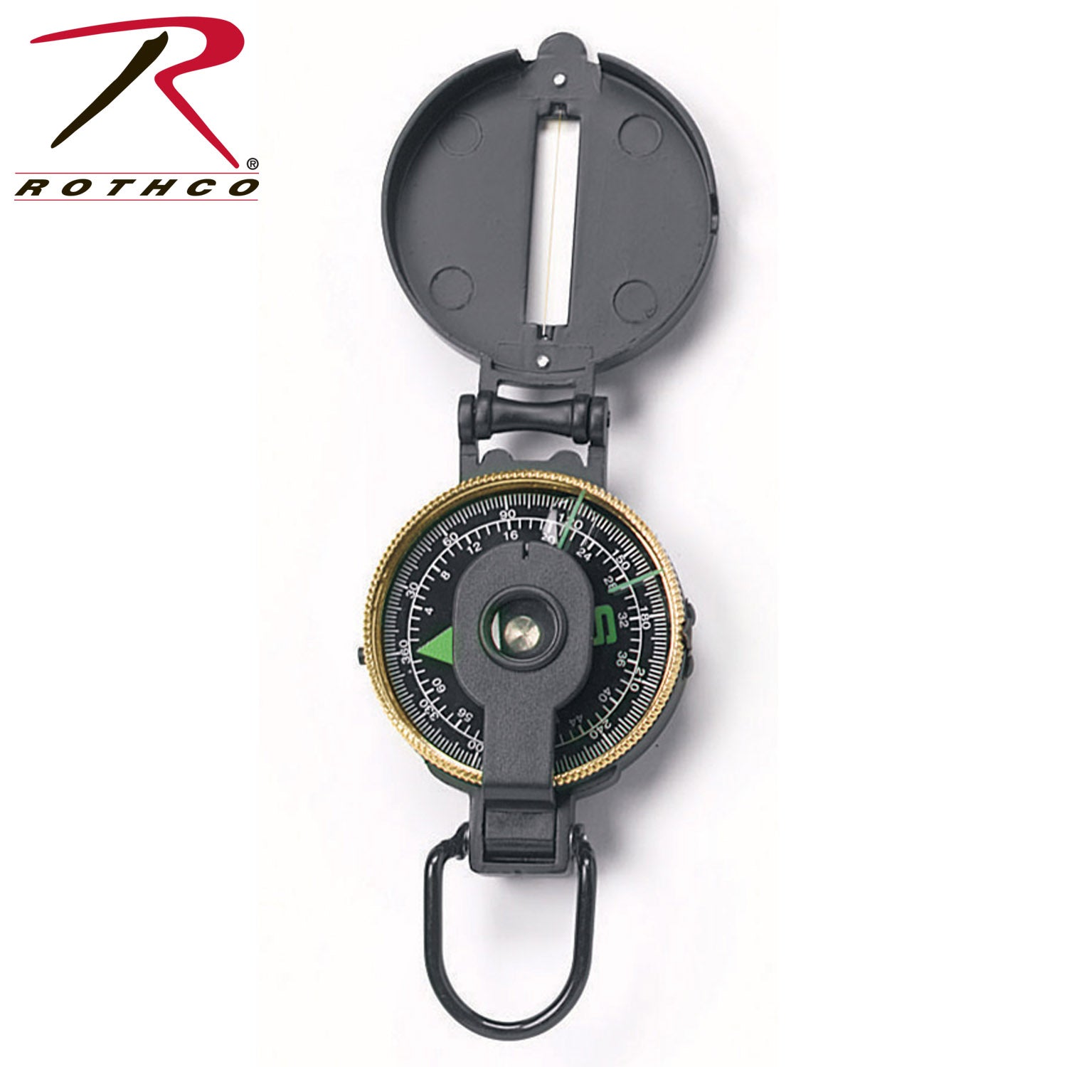 Rothco Lensatic Metal Compass - Reliable Navigation Tool for Outdoor Adventures