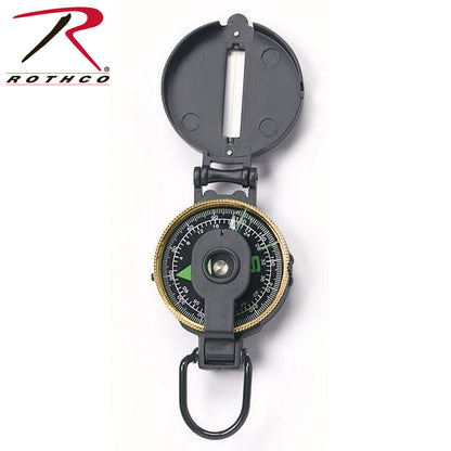 Rothco Lensatic Metal Compass - Reliable Navigation Tool for Outdoor Adventures