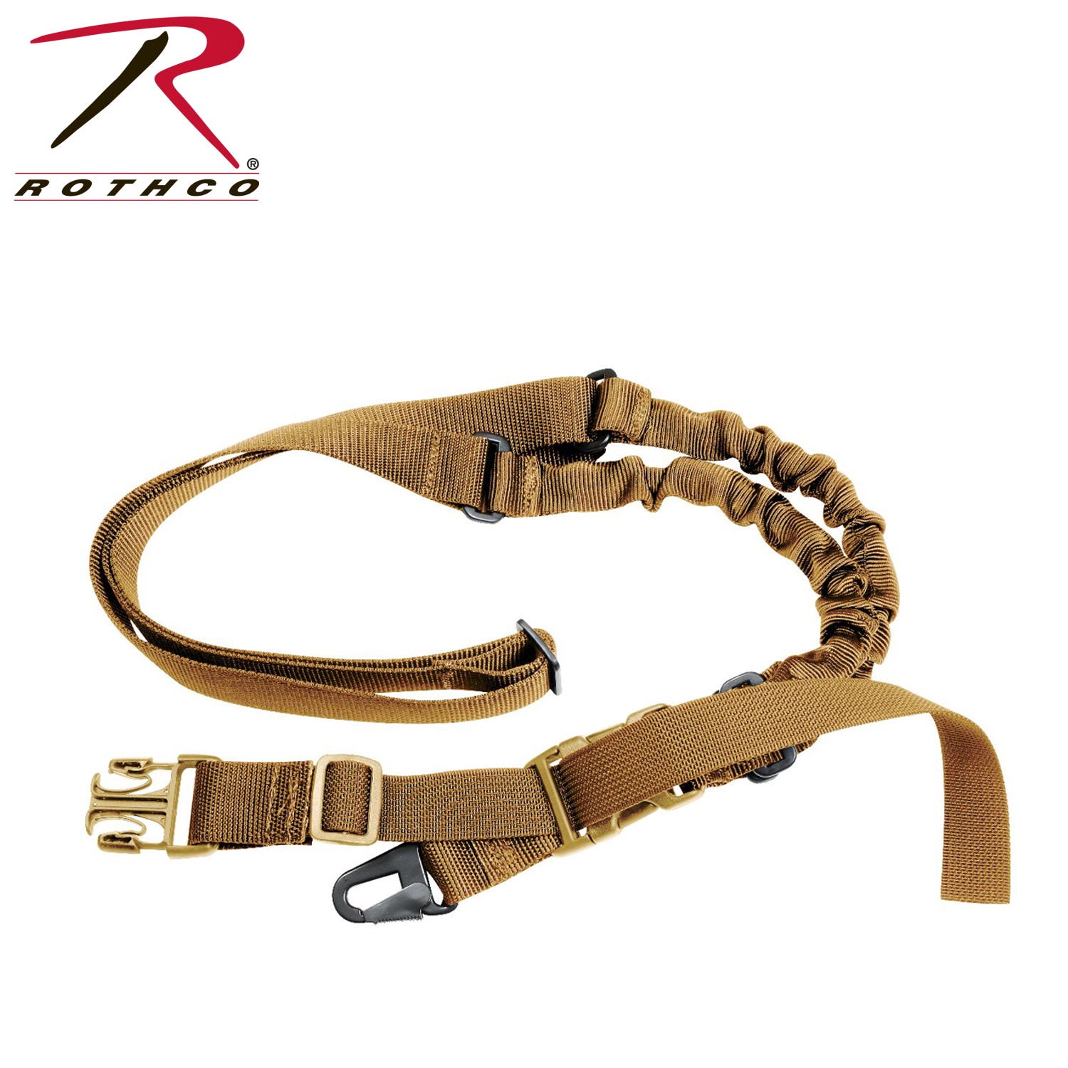 Rothco Tactical Single Point Rifle Sling in Coyote Brown - Part Number 4068