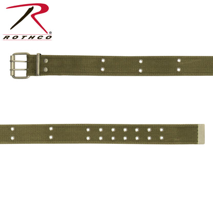 Rothco Vintage Double Prong Buckle Belt Olive Drab Size XL