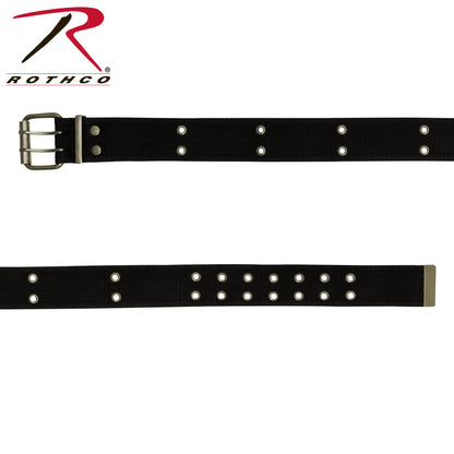 Rothco Vintage Double Prong Buckle Belt in Black, Size XL
