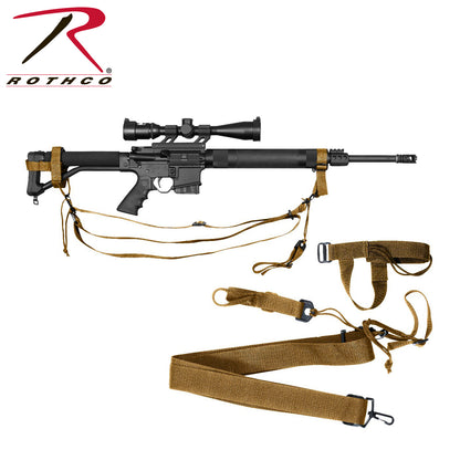 Rothco Military 3-Point Rifle Sling in Coyote Brown – Part Number 4077