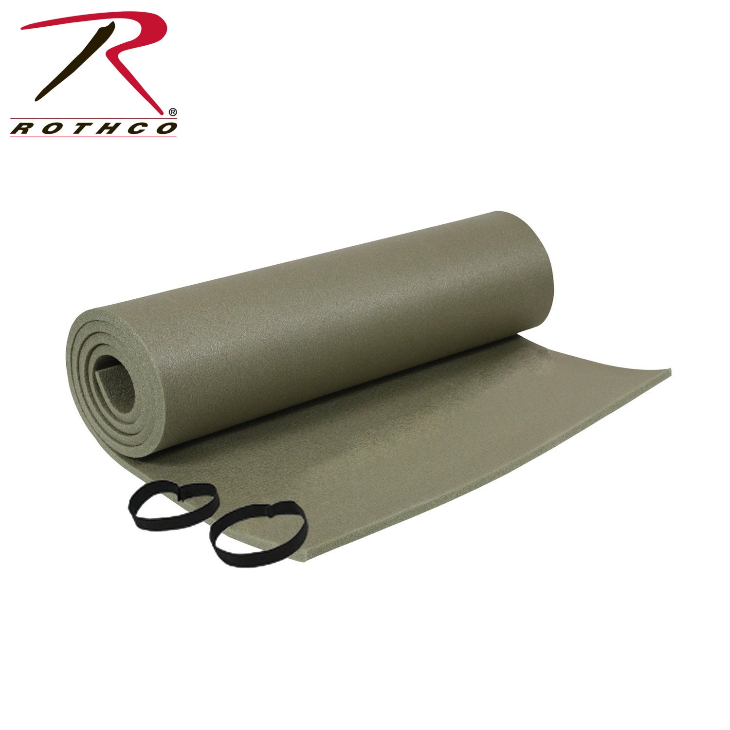 Rothco Foam Sleeping Pad with Ties - 71 inch x 24 inch Lightweight Camping Mattress