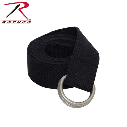 Rothco D-Ring Expedition Web Belt Black Size Large – Durable 1.25-inch Tactical Web Belt