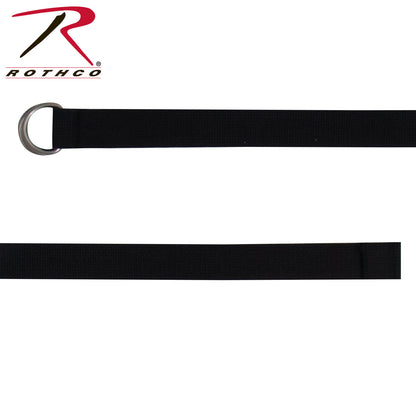 Rothco D-Ring Expedition Web Belt Black Size Large – Durable 1.25-inch Tactical Web Belt