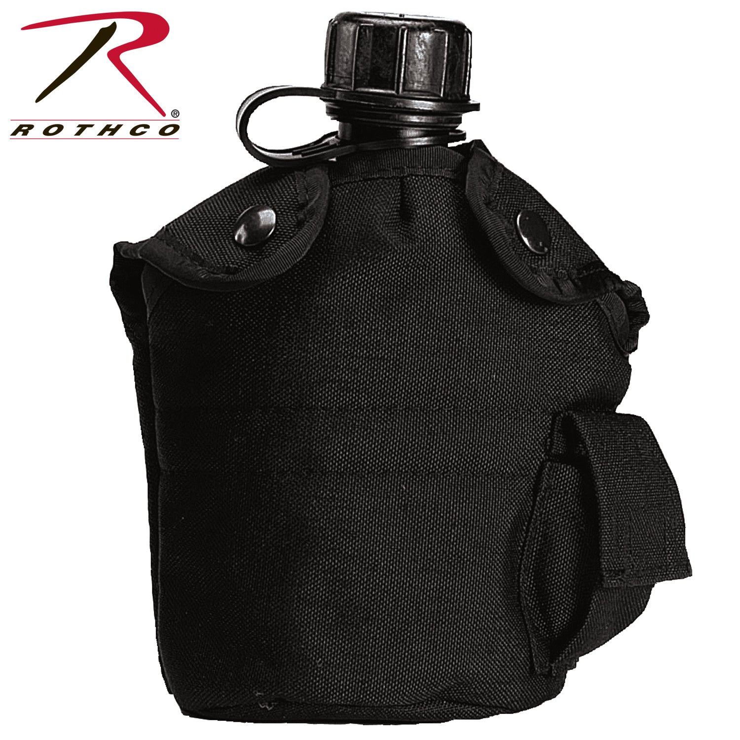 Rothco G.I. Type Enhanced Nylon 1 Quart Canteen Cover – Black