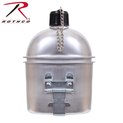 Rothco G.I. Style Aluminum Canteen - 1 Quart Durable Hydration Bottle